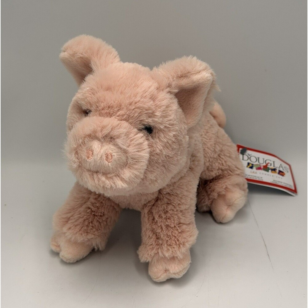 Douglas Pinkie Pig Mini Soft Plush Pink Stuffed Animal #4493 New With Tags